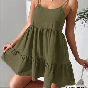 SHEIN EZwear Summer
Backless Spaghetti Strap Sundress